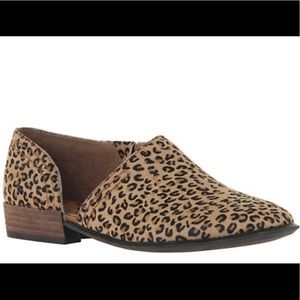 OTBT Leopard Print Coyote Ankle Booties